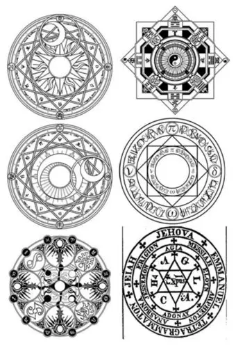 橡皮章魔法阵1的a4素材蘑菇diy手工坊出品