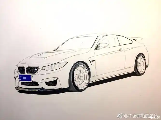 【绘车分子】—手绘最性感的宝马~手绘m4