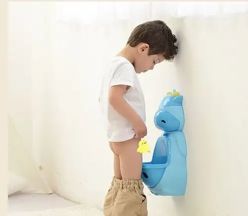 【】儿童坐便器男孩宝宝挂墙式小便池尿盆儿童站立式小便斗男童小便器