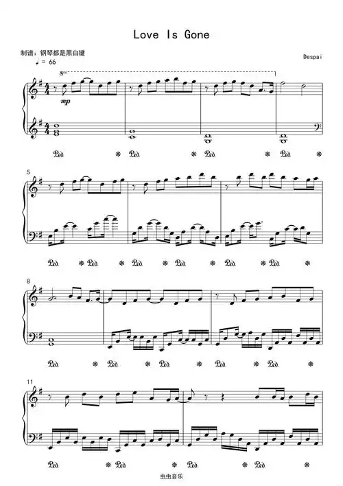 火遍全网的loveisgone钢琴弹奏治愈版
