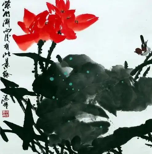 【引用】中国花鸟画研修院常务副院长--徐湛的花鸟画