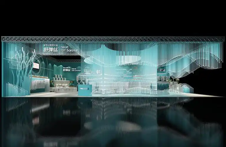 展台设计搭建为什么要设计灯带充分利用光让展台充满设计感