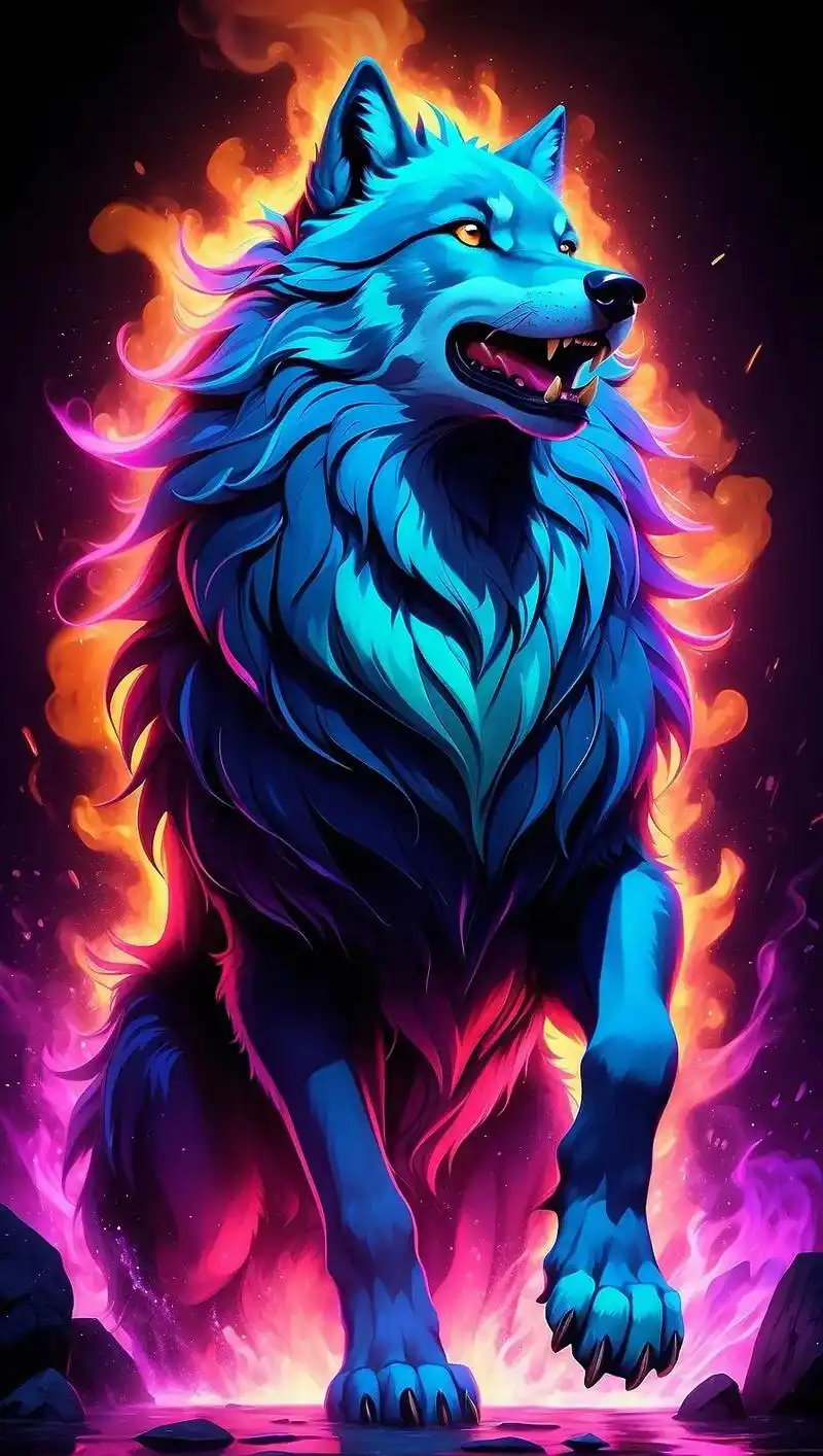 守卫族群是狼王的意志.#ai绘画 #猛兽 #视觉冲击 #狼王 - 抖音