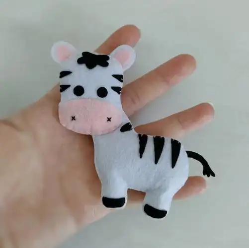 不织布斑马玩偶挂饰挂件