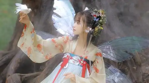 汉服小仙女唯美蝶翼梦幻写真