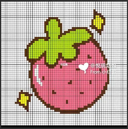 【像素画】小草莓