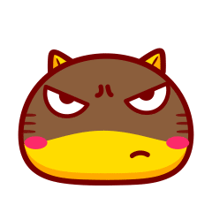 哈咪猫表情～黑脸
