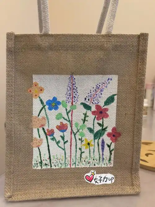 麻布包手绘