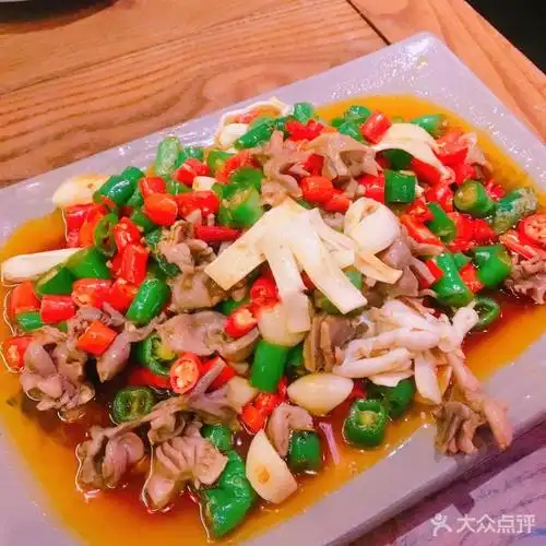 成都江湖菜馆鲜椒爆双脆图片 - 第5张