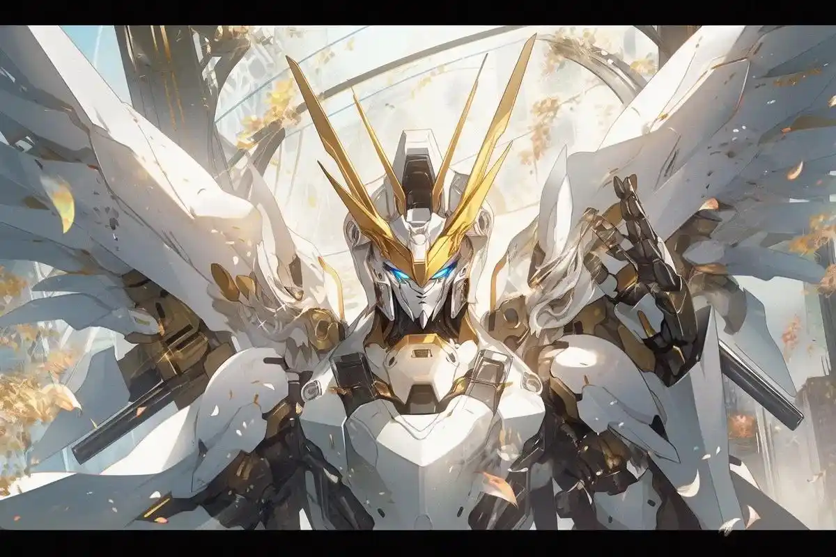 数字机甲.高达.帅气万代高达经典白金色!男生减速带,还得是高 - 抖音