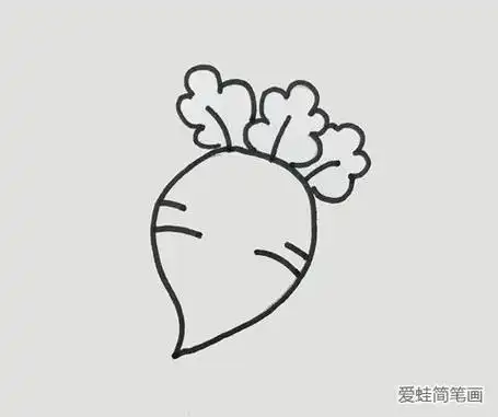 白萝卜简笔画怎么涂色好看(简笔画白萝卜涂什么颜色好看) -【爱个性】