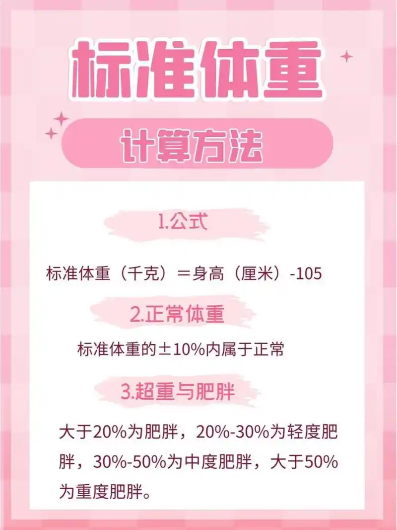 150—170女生标准体重仅供参考 可以参考标准体重及bmi指数算法,算