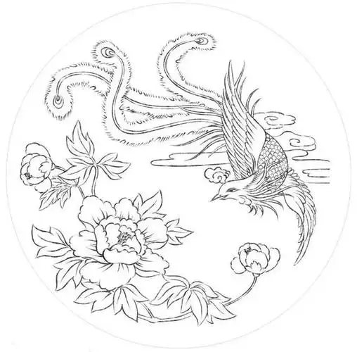 图文教程 | 教你画一只白描凤凰 祥瑞美好.凤凰诗词10首