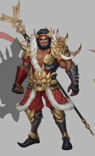 黑皮盾兵张飞_有点奇怪的c.c__插画师作品_涂鸦王国gracg.com