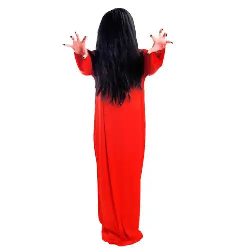 万圣节服装贞子cos服女鬼红衣僵尸服恐怖服饰鬼屋笔仙扮鬼衣服