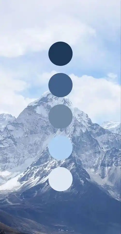 4组高级感配色,冬天就这样穿吧!_蓝色_大自然_色彩