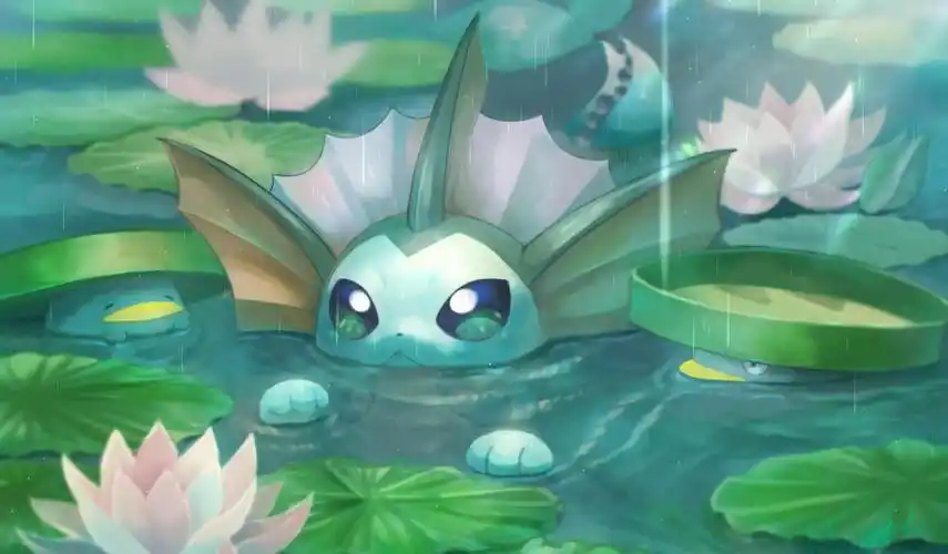 wallpaperengine宝可梦水伊布绘图动态壁纸