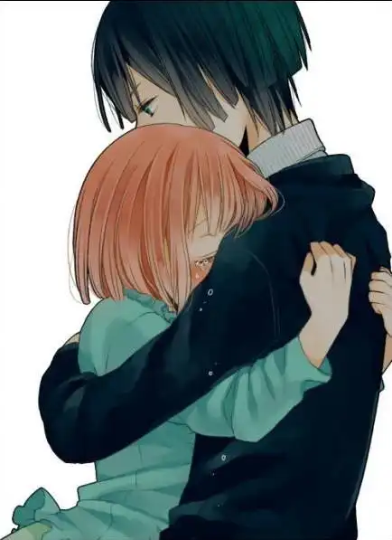 求一个动漫头!是一个女的抱住男的 女的在哭