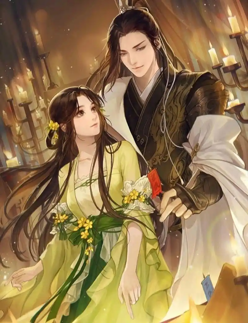 古风手绘插画情侣壁纸【遇见逆水寒】2 看来这种霸宠系美男子,比较深