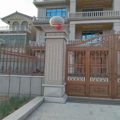 振鑫石材厂家批发花岗岩水篦子门垛石材天然五莲花盲道