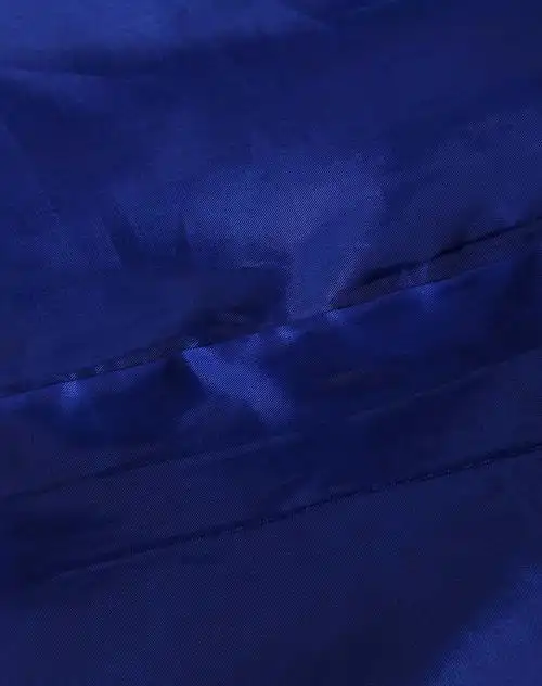 女款宝蓝色西装领长袖外套