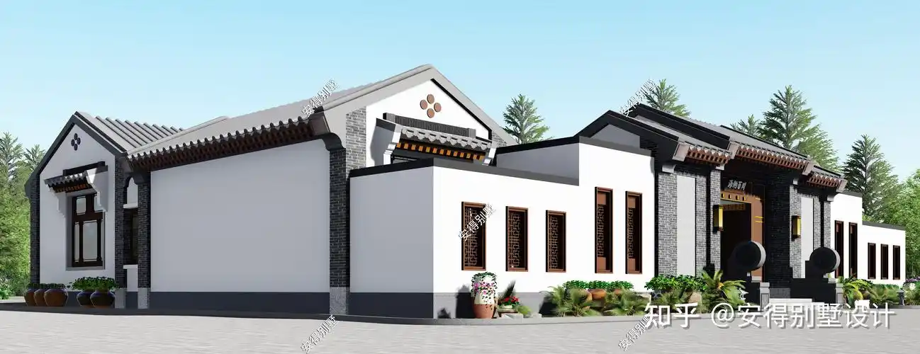 小型居家四合院设计从此过上惬意舒适的农村生活太美了