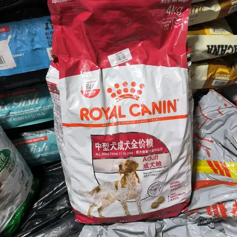 皇家狗粮成犬犬粮m25 4kg108包邮.皇家狗粮 成犬狗粮 - 抖音