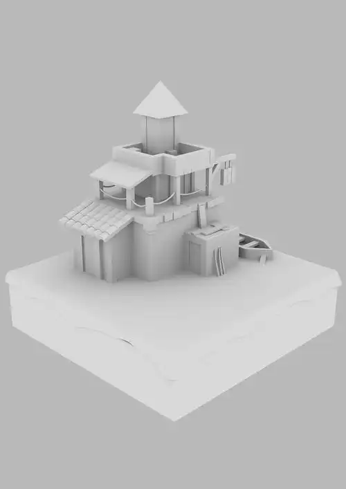 三维场景建模|三维|场景|阿木北 - 临摹作品 - 站酷 (zcool)