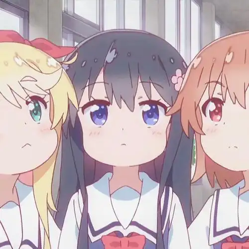 动漫闺蜜头像~三人可爱(番名:天使降临到我身边)