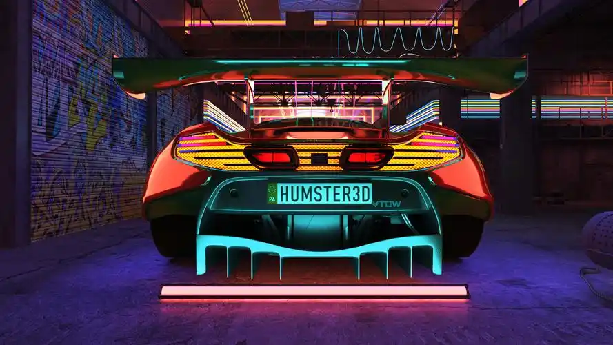 赛博朋克版跑车场景