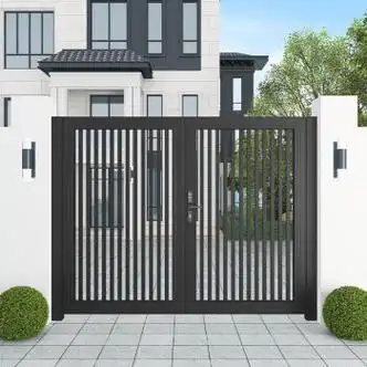 标准院子铝合金庭院门镂空围墙双开门庭院门铝艺款式大门中式农村别墅