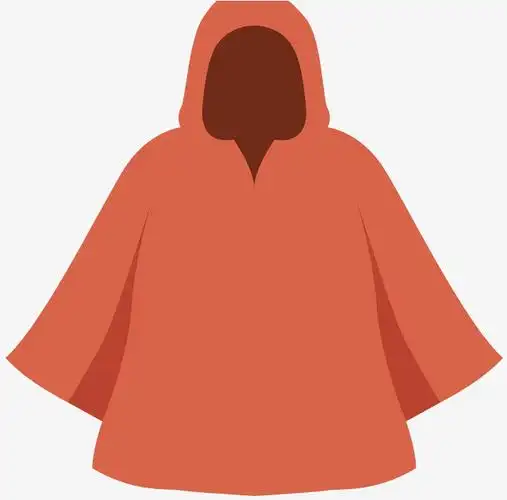 斗篷红色对称风格矢量斗篷