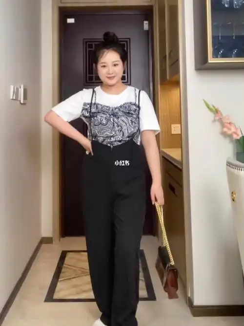 微胖夏日穿搭160cm140斤