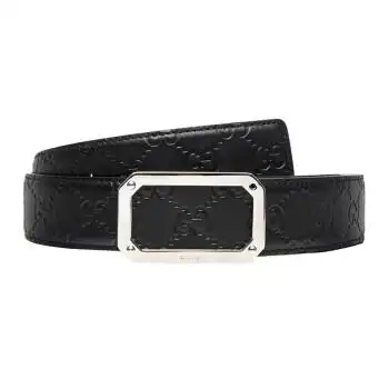 古驰 gucci 皮带 黑色皮革男士腰带 403941 cwc0n 1000 85