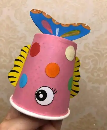 纸杯手工被幼师完爆的一次性纸杯手工佩服佩服