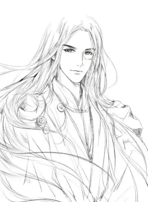 古风汉服人物手绘线稿|绘画|白描|线描|古体诗_网易订阅