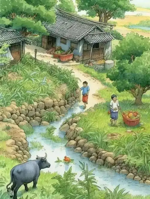 插画~快乐的童年