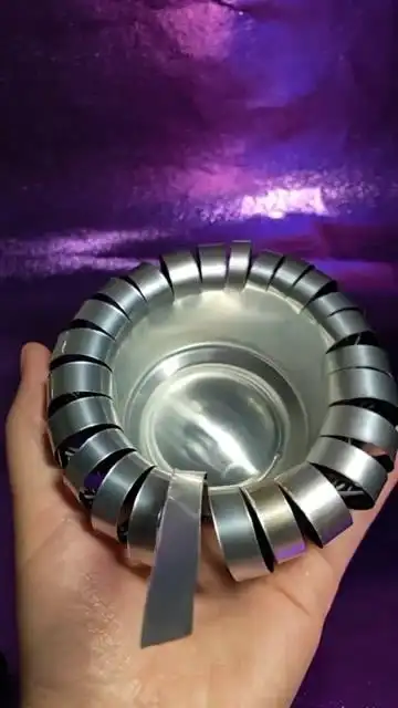 易拉罐做个漂亮的烟灰缸老公特别喜欢