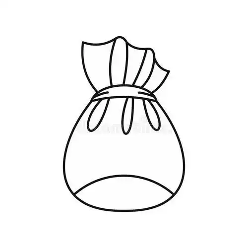 圣诞节袋子简笔画