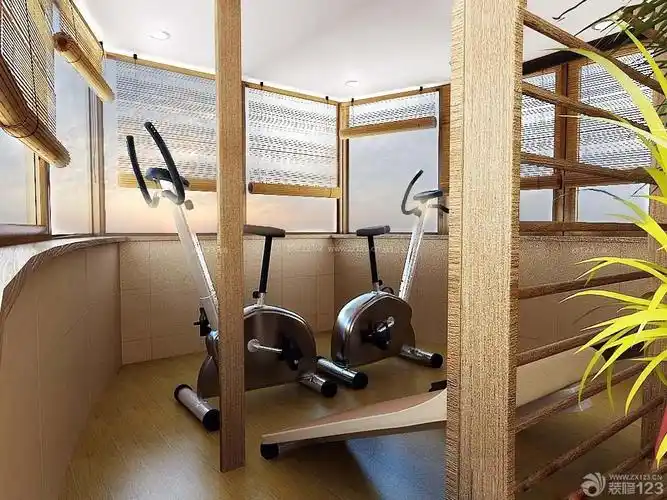 别墅室内阳台健身房装修效果图大全2022图片