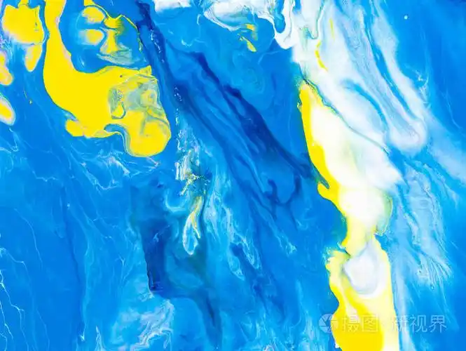 蓝色创意抽象画背景,碎片的画,壁纸,质感.现代艺术.当代艺术.