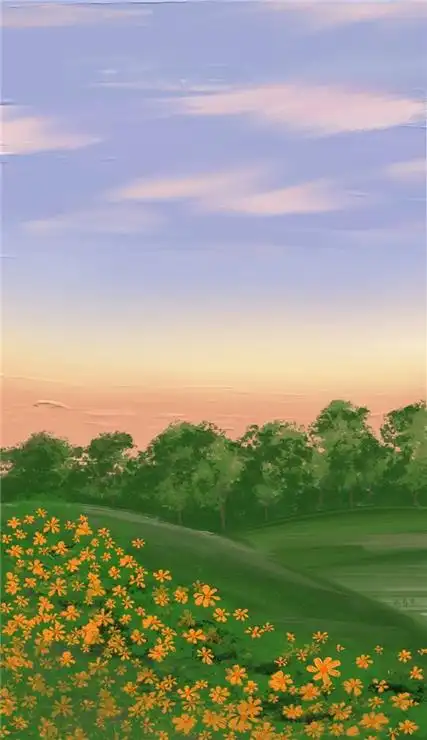 2021最新版绿色护眼风景油画壁纸春光明媚长岁无忧