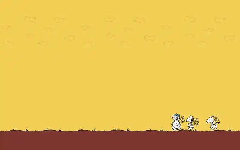 简约纯色卡通横屏壁纸