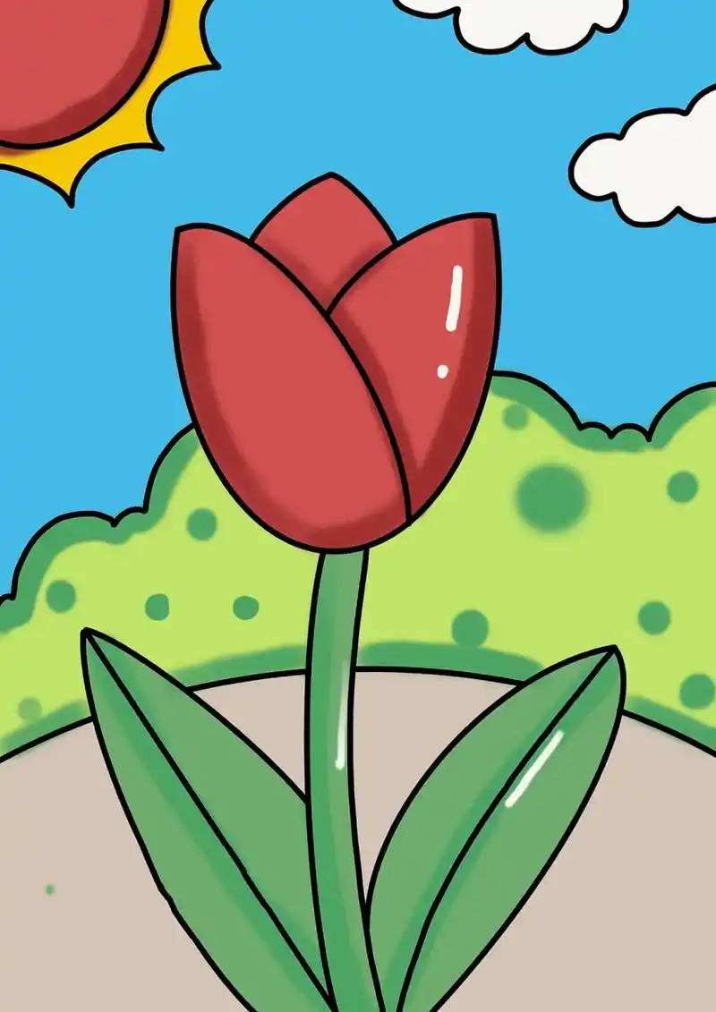 花朵简笔画～儿童画