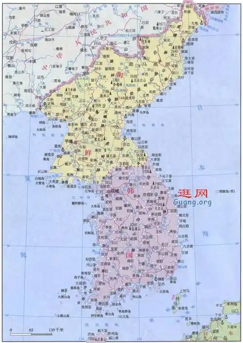 韩国vs朝鲜地图,韩国地图高清中文版