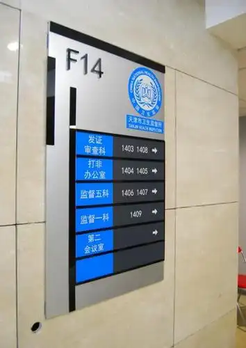 楼层电梯导视牌指示牌上面的字体都有哪些种类