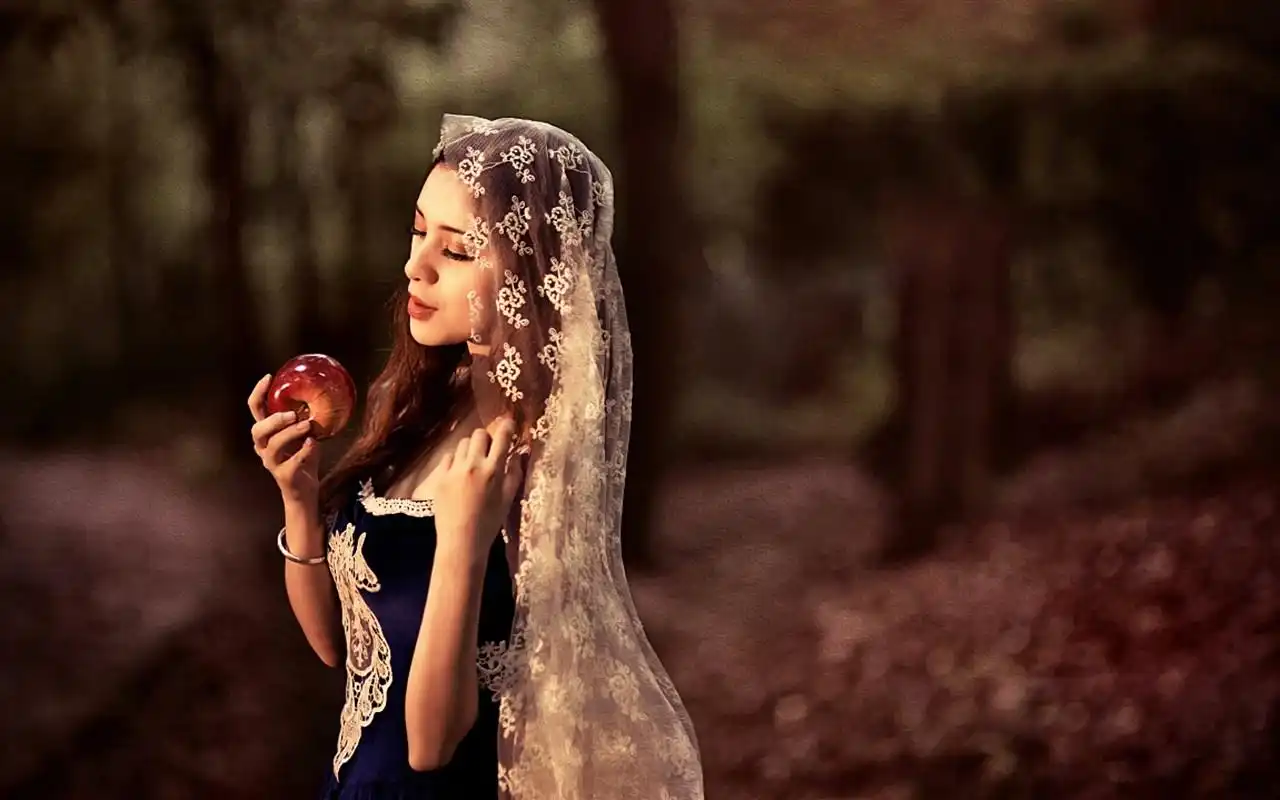 欧洲的古典美女高清桌面壁纸