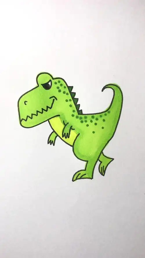 怎么画霸王龙简笔画