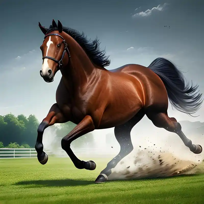 一匹奔腾的骏马,在辽阔的大地上飞奔(二)