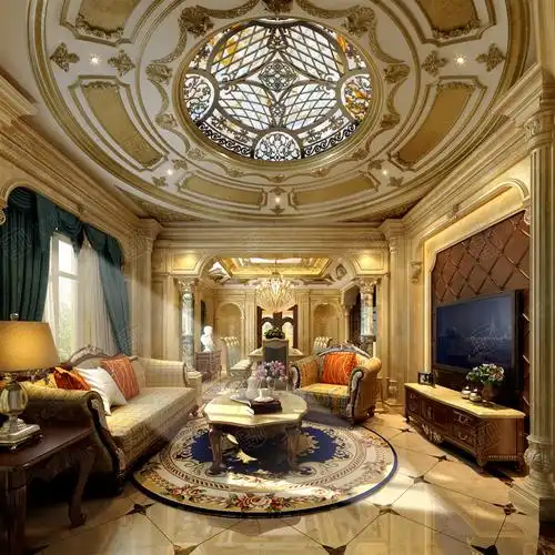 西郊别墅 巴洛克风格装修效果图